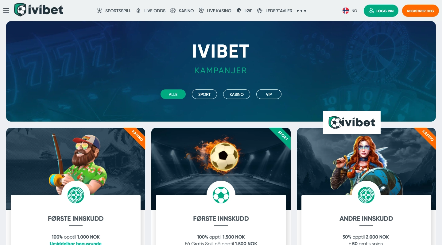 IviBet Bonustilbud